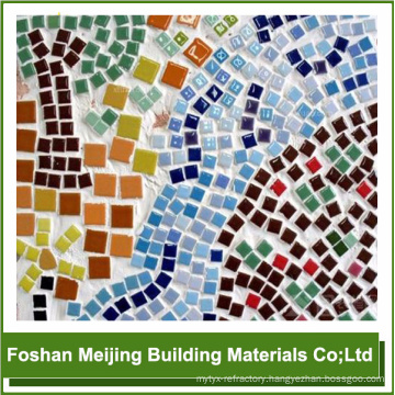 colorful glass mosaic pigment for black and white marble mosaic floor tile mosaic producer